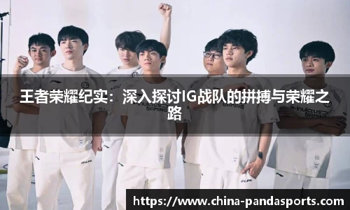 王者荣耀纪实：深入探讨IG战队的拼搏与荣耀之路